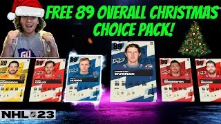 NHL 23 HUT FREE 89 OVERALL CHRISTMAS CHOICE PACK OPENING! *WHO SHOULD YOU CHOOSE?*