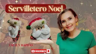 SERVILLETERO NAVIDEÑO NOEL DIY  🎅🏼 fácil y rápido