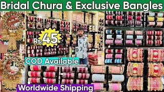 Exclusive Imported Traditional Bridal Chura & Premium Designer Kundan, Polki, Rajwadi & AD Bangles