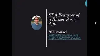 SPA Features of a Blazor Server App