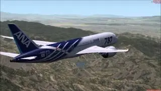 FSX ANA B787 Dreamliner Tokyo Haneda to LAX