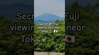 Mt. Fuji viewing spot near Tokyo - a real hidden gem! #mtfuji #fujisan #japan #traveljapan 🏔