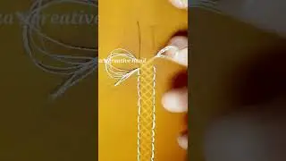 Shadow work on georgette cloth.Lucknow stitch tutorial #embroidery #shorts #ytshorts #sewing