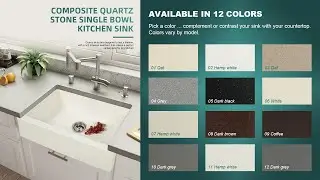 Let me show you a quartz stone kitchen sink