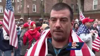 Dueling protests support, against President Trump