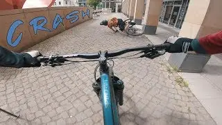 Der heftigste CRASH auf unserem Kanal ❗ | URBAN FREERIDE MTB TOUR Halle(Saale) | Lane 6 Riders