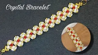 EASY BRACELET DESIGN WITH GLASS BEADS  2025 #536| MAKING JEWELLERY | MAKING ORNAMENTS AT HOME