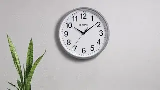 Unboxing TITAN Contemporary White Wall Clock with Silent Sweep Technology - 30 cm x 30 cm