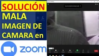 Solución: Problema de Cámara en Zoom - Imagen descuadrada, blanco y negro, con rayas a colores