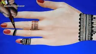 Special for beginner and unique look simple mehndi design
