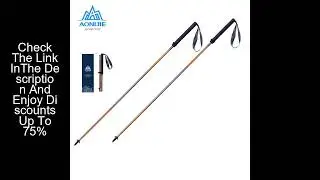 2Pcs/Pair AONIJIE Folding Walking Sticks Carbon Fiber Ultralight Quick Lock Trekking Poles For Hikin