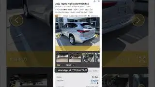 Manheim 2022 Toyota Highlander Hybrid LE