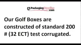 Golf Club Shipping Box - Securely Ship Golf Club Boxes