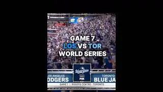 WS GAME 7 BLUE JAYS VS DODGERS | #mlb #baseball #baseball #mlbplayoffs #dodgers #bluejays #fyp