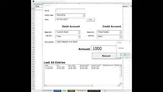 Microsoft Excel Accounting Software with General Journal and automated Ledger  #Short #accounting