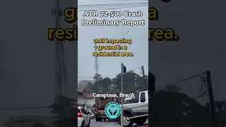 ATR 72-500 Crash Preliminary Report | Brazil Crash | #2024 #planecrash #shortsfeed #shorts