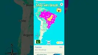 Pakistan🇵🇰 VS Brazil🇧🇷 map size comparison| map with Brazil🇧🇷| #PAKISTAN #BRAZIL #world map #map...
