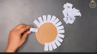 Beautiful White Flower Wall Hanging / Paper Crafts ideas / Home Deocr