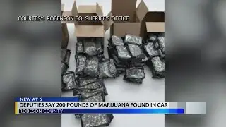 Robeson County deputies seize 200 pounds of marijuana during traffic stop