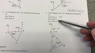 Bearings for GCSE maths exams
