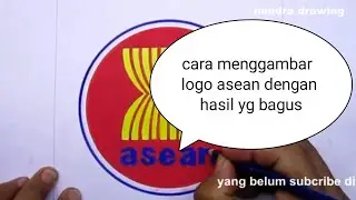 how to draw asean symbol ll cara menggambar logo asean dengan hasil yang bagus