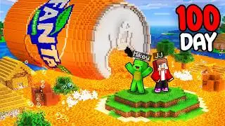 Mikey and JJ Survive 100 Days in Fanta Flood in Minecraft (Maizen)