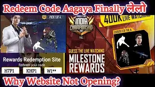 Free Fire today Redeem Code | Why Redeem Code Website not opening ?