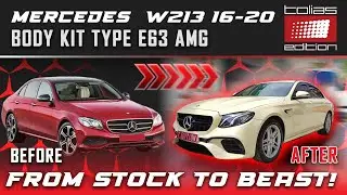 Mercedes E class w213 Complete Bodykit look E63 AMG By Tolias Edition