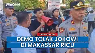 Rakernas PSI di Makassar Memanas, Kader dan Demonstran Penolak Jokowi Terlibat Saling Dorong