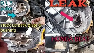 honda beat nag stock up ang back plate at bushing dahil may leak
