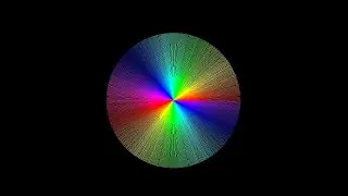 Multi Color Line Circle - Python Turtle