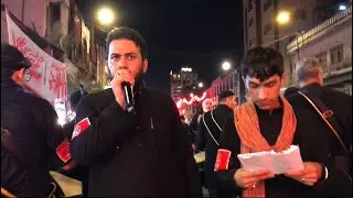 الرادود مشتاق العتابي و الرادود مهدي الكاظمي || 9 محرم 1446 هـ || موكب عزاء الجواهرية || (3)