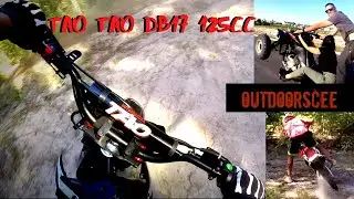 FIRST RIDE WITH THE NEW CARBURETOR - TAO TAO DB17 125