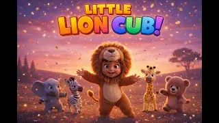 Eenu The Little Lion Cub 🎵  |  Toddler Learning Song | TiniTunes 🎵