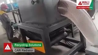 COPPER ALUMINUM RADIATOR CRUSHING LINE SHREDDER MACHINE