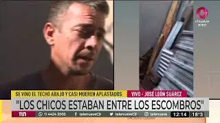 Temporal en Jos&eacute; Le&oacute;n Su&aacute;rez: cuatro hermanos se salvaron de milagro