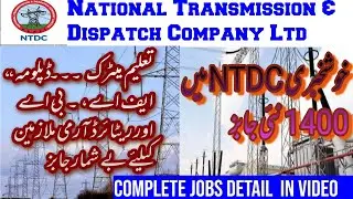 Ntdc Jobs 2021/Ntdc wapda jobs 2021/Nts Test