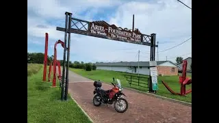 Why I bought a 2022 KLR650, first thoughts on my Protaper bars,and a ride around a cool park.