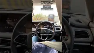 This XUV 700 Autopilot  perfectly follow this Auto Pilot 😂😂 #mahindra #xuv700 #autopilot  #modified