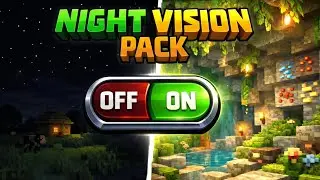 Best toggle night vision pack for mcpe 1.21+|100% working