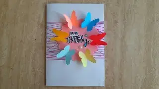 Butterfly Pop up Birthday Card | Butterfly Birthday Card | Pop Up Cards for Birthday  | Diwali Cards
