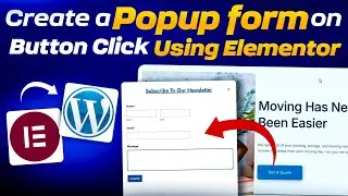 How to create Popup Form in Wordpress for Free | Popup Form on Button click Wordpress | Popup Button