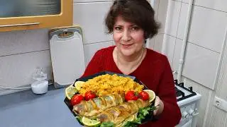 🐟ЗОЛОТОЙ ПЛОВ И ЦАРСКАЯ СКУМБРИЯ 😋Два блюда за раз: РЫБА и РИС!