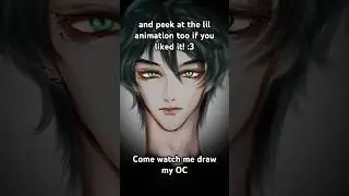 Watch me draw my OC!💚 #originalcharacter #drawing #fypシ゚viral #procreate #digitalart #ytshorts #art