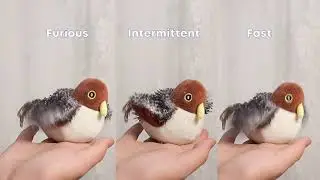 Potaroma Cat Toys Rechargeable Flapping Bird Sparrow