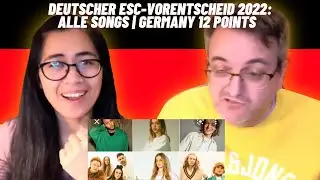 Deutscher ESC-Vorentscheid 2022: Alle Songs | Germany 12 Points - 🇩🇰NielsensTV REACTION