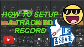 How to set up a track to record in cakewalk sonar platinum.