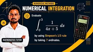 Simpson&rsquo;s 1/3 Rule | &int;[0 to 3] 1/(4x + 5) dx | 7 Ordinates | VTU 2nd Sem PYQ Solved