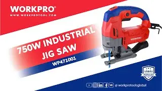 WORKPRO 750W Industrial Jig Saw: Unboxing, Review, and Demonstration