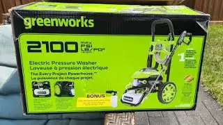 How To Setup Greenworks Power Washer 2100 psi|| How To Setup Power Washer|| Greenworks